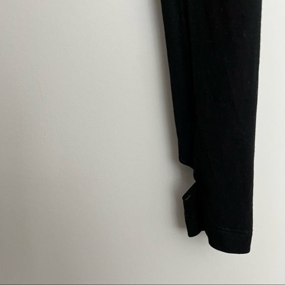 6126 Lindsay Lohan Black Stirrup Leggings - Picture 4 of 5